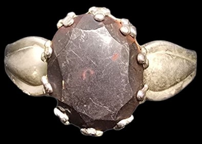 Vintage Mid-Century Southwestern PACIFIC JEWELRY COMPANY Sterling Silver & Gemstone Ring