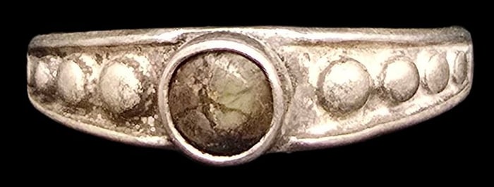 Vintage Mid-Century Sterling Silver & Gemstone Ring