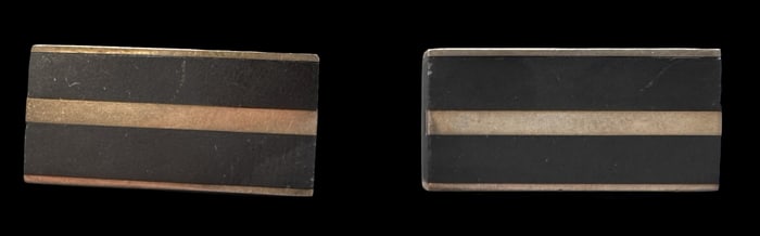 Vintage Mid-Century Modern European 835 Silver Cufflinks