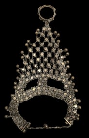 Rare Antique Oriental Sterling Silver Mata Hari Ring / Bracelet