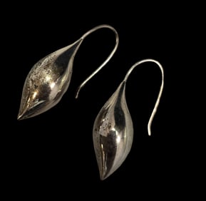 Unusual Vintage MICHAEL DAWKINS Thailand Sterling Silver Earrings