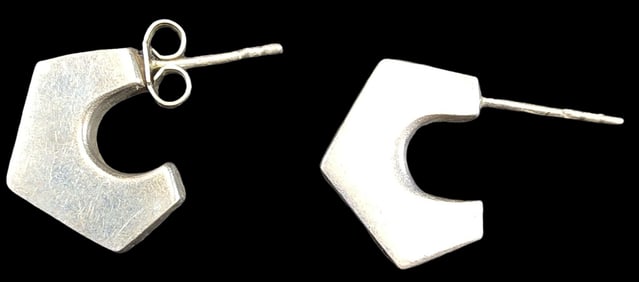 Pair of Vintage Sterling Silver Earrings