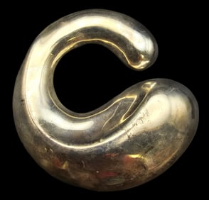 Rare Large Vintage LOS BALLESTEROS TAXCO Mexico Sterling Silver Brooch