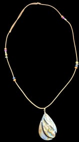 Stylish Vintage VCLM Costume Jewelry Purse Locket Pendant Necklace