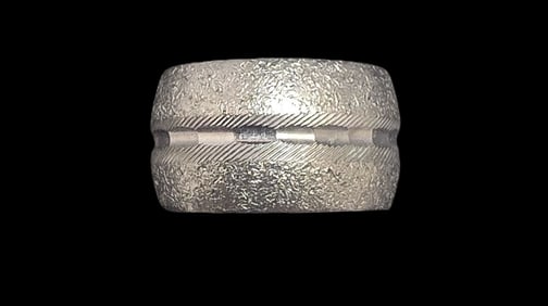 Vintage Handmade Sterling Silver Band Ring