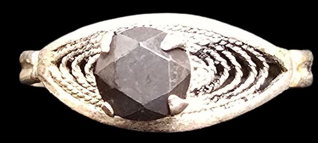 Vintage Mid-Century Sterling Silver & Gemstone Ring