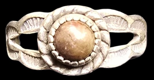 Vintage Mid-Century Sterling Silver & Gemstone Ring