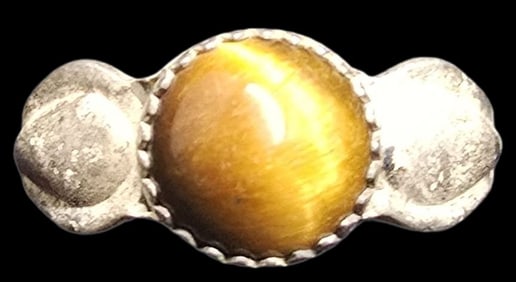 Vintage Mid-Century Southwestern PACIFIC JEWELRY COMPANY Sterling Silver & Gemstone Ring