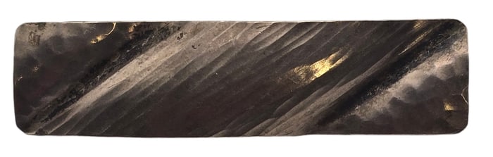 Vintage Mid-Century European Hand Hammered 800 Silver Designer Brooch