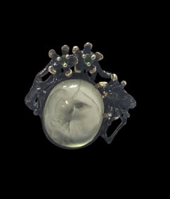 Vintage Sterling Silver & Gemstone Studio Ring