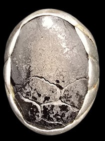 Vintage Mid-Century 1940s Native American BELL TRADING POST Sterling Silver & Gemstone Men's Ring