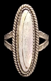 Vintage Mid-Century Southwestern PACIFIC JEWELRY COMPANY Sterling Silver & Gemstone Ring