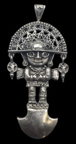 Vintage Pre-Columbian Sterling Silver Pendant