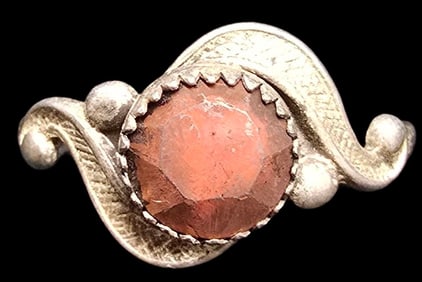 Vintage Mid-Century Southwestern PACIFIC JEWELRY COMPANY Sterling Silver & Gemstone Ring
