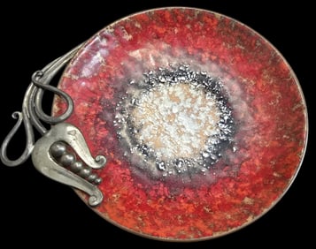 Vintage 1930s SERGE NEKRASSOF Enamel on Copper Plate