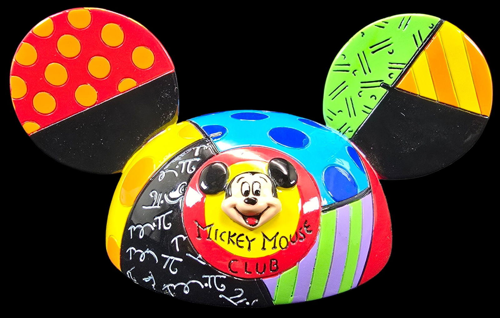 Vintage ROMERO BRITTO Disney Mickey Mouse Club 60th Anniversary Pop Art Sculpture - Signed (1 of 5)