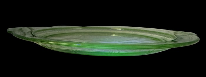 Vintage Uranium / Vaseline Glass Plate