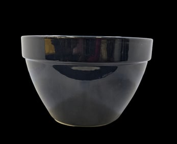 Vintage Mid-Century Modern Portuguese Blue Art Pottery Bowl