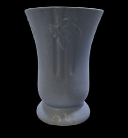 Vintage Mid-Century Blue Art Pottery Vase