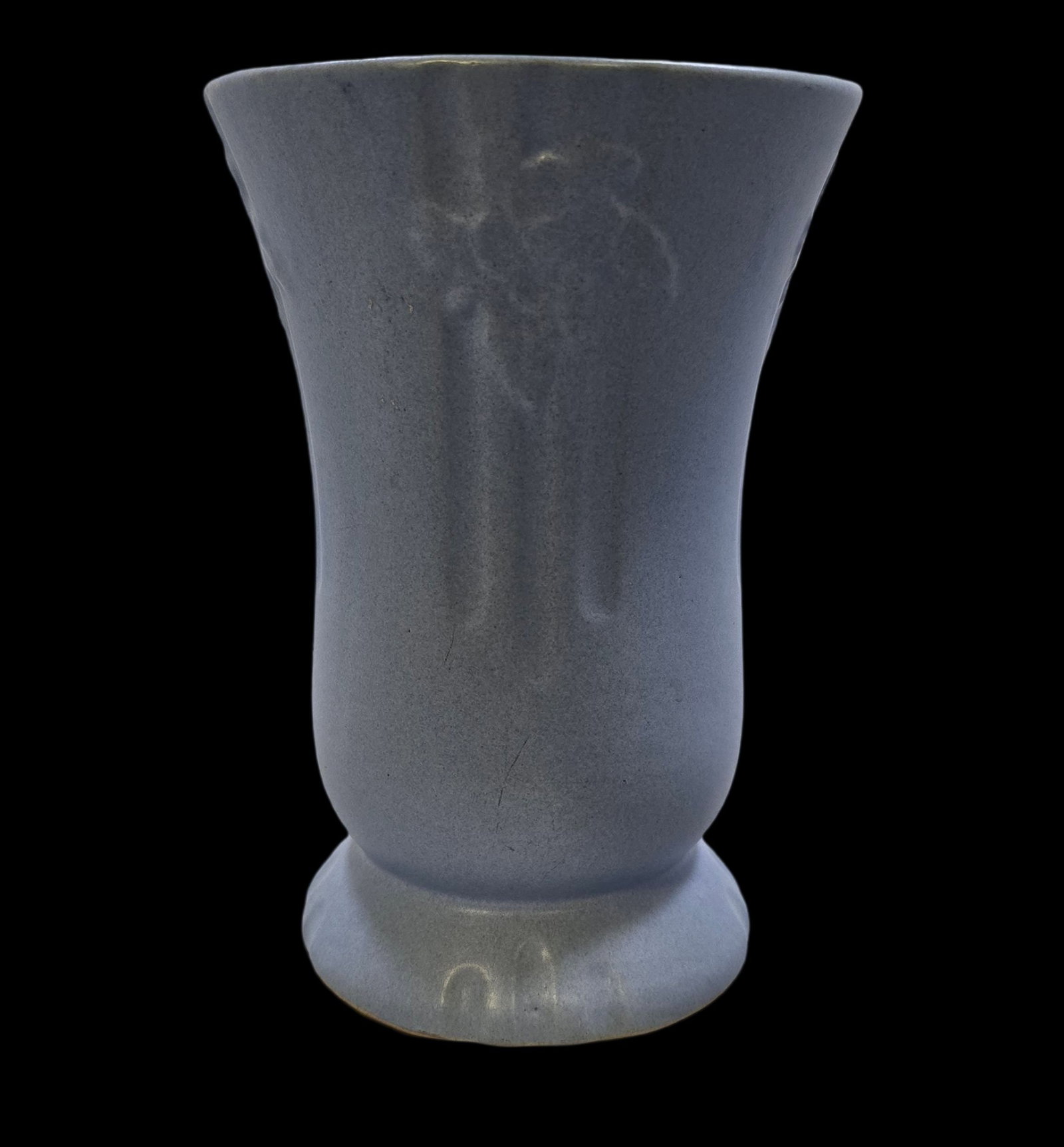 Vintage Mid-Century Blue Art Pottery Vase (1 of 4)