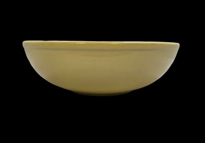 Vintage LU-RAY Pastel Yellow Art Pottery Mixing Bowl