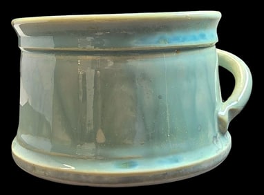 Vintage EDGECOMB POTTERY Glazed Ceramic Coffee or Shaving Mug