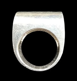 Unusual & Stylish Vintage Mid-Century Modern Sterling Silver Ring