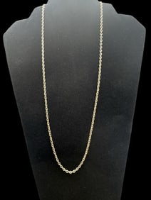 Vintage European Gilt 835 Silver Chain Necklace
