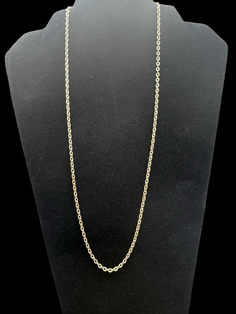 Vintage European Gilt 835 Silver Chain Necklace (1 of 3)