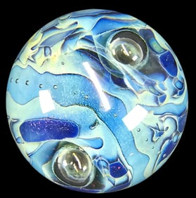 Incredible Vintage ROBERT EICKHOLT Art Glass Paperweight