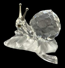 Vintage SWAROVSKI Crystal Figurine - Snail