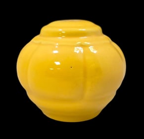Vintage HOMER LAUGHLIN Art Pottery RIVIERA Yellow Ceramic Condiment Shaker