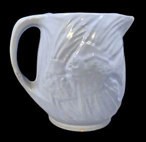 Vintage MCCOY Art Pottery Blue Ceramic Pitcher