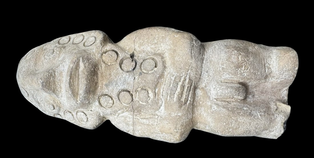 Antique Pre-Columbian Narino Culture Anthropomorphic Terracotta Figurine (1 of 5)