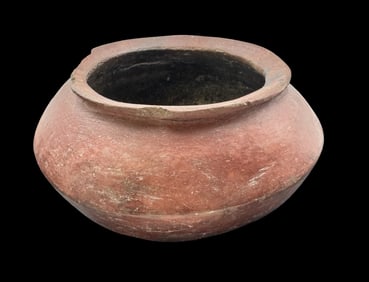 Antique Pre-Columbian Narino Culture Discus Shaped Pottery Vessel