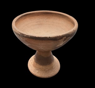 Antique Pre-Columbian Authentic Terracotta Clay Pottery Bowl