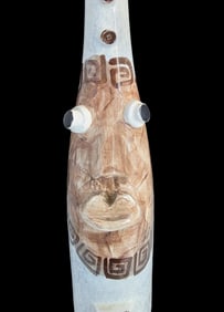 Vintage Mid-Century Modern California Art Pottery Face Bottle