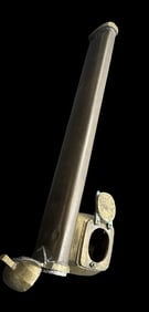 Antique Ottoman Brass Portable Scribe Inkwell & Pen Case