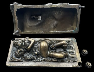 Antique BERGMANN Austria Erotic Cast Bronze Figurine