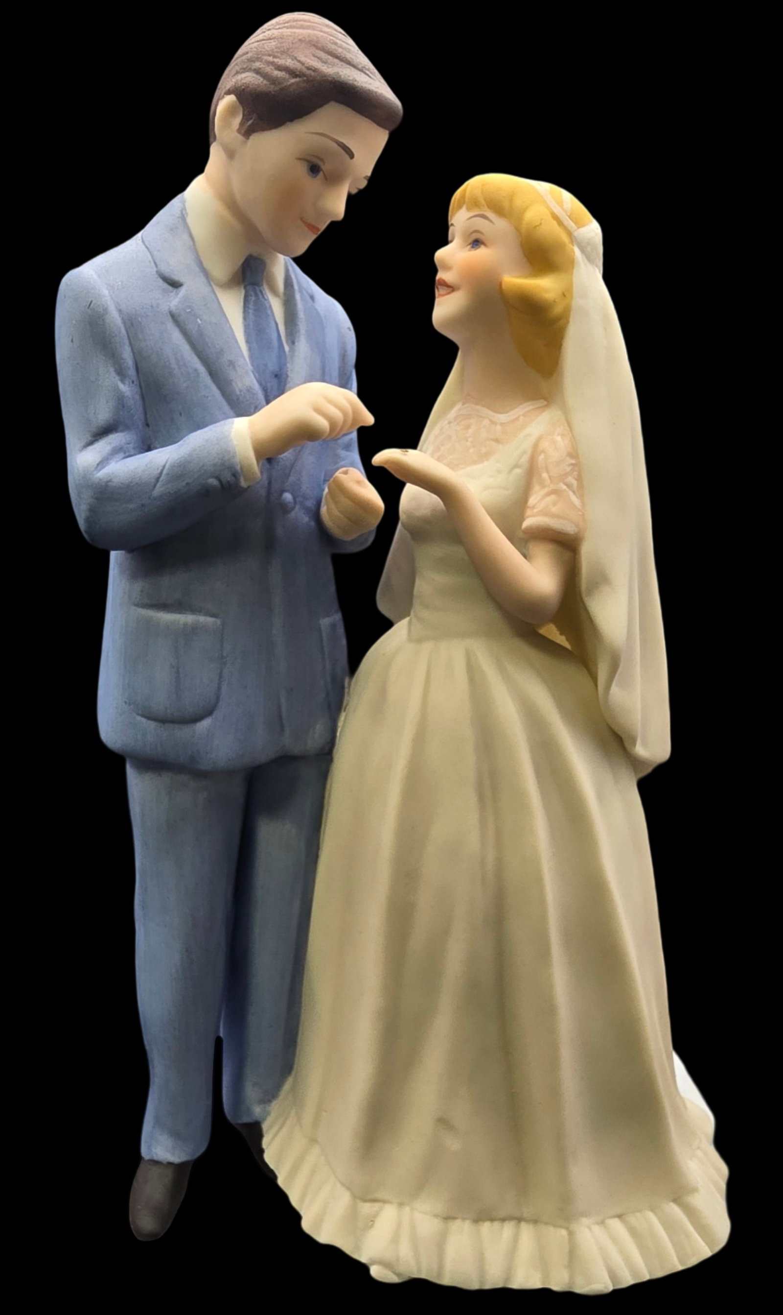 Vintage NORMAN ROCKWELL "With this Ring" Ceramic Figurine (1 of 7)