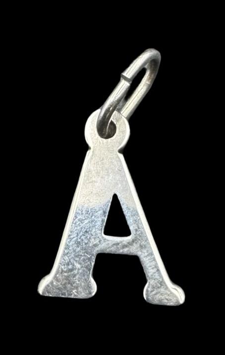 Vintage WLK Sterling Silver Letter "A" Designer Pendant Charm (1 of 3)
