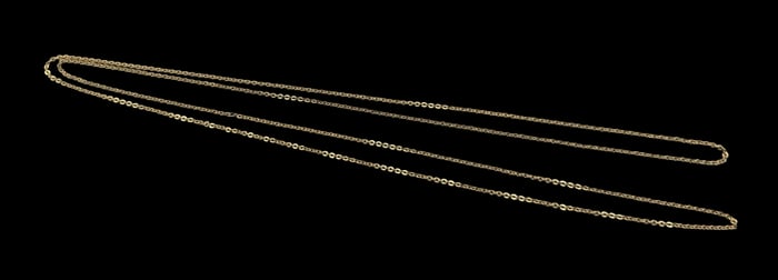 Vintage Gilt Sterling Silver Chain Necklace
