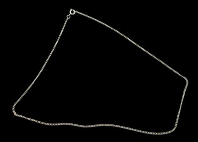 Vintage Sterling Silver Chain Necklace