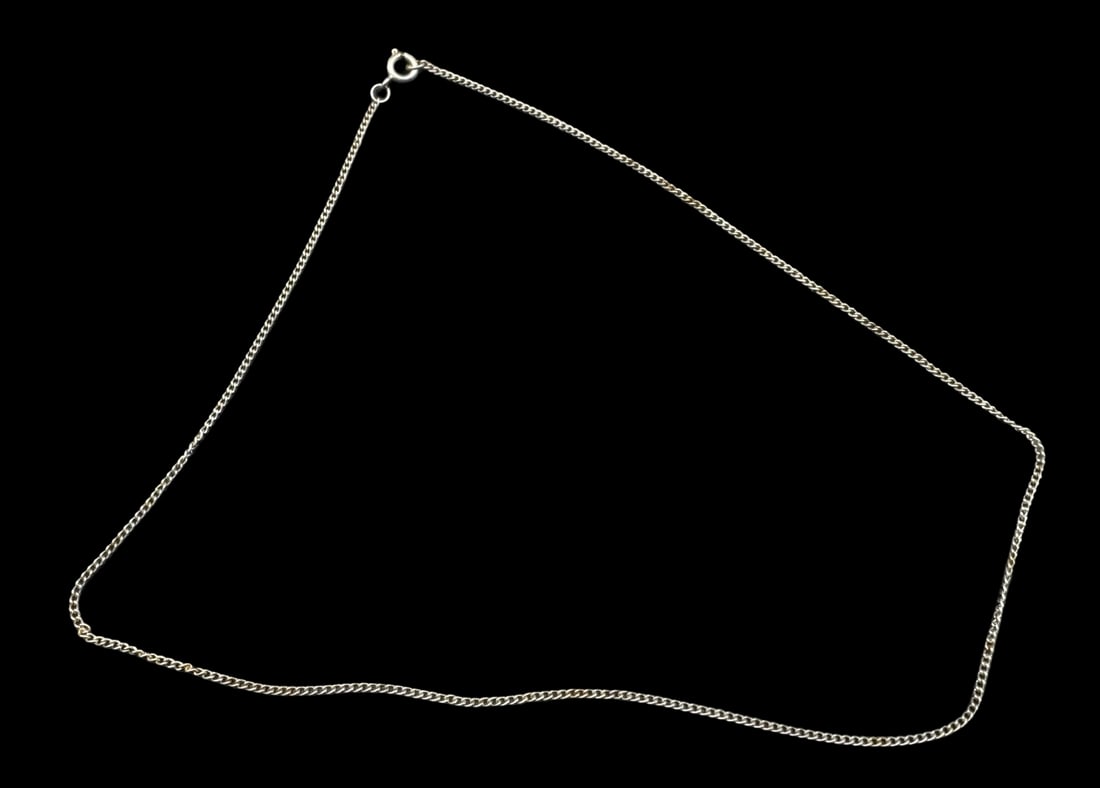Vintage Sterling Silver Chain Necklace (1 of 2)
