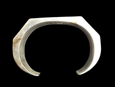 Stylish Vintage Mid-Century Modern TAXCO Mexico Sterling Silver Designer Cuff Bracelet