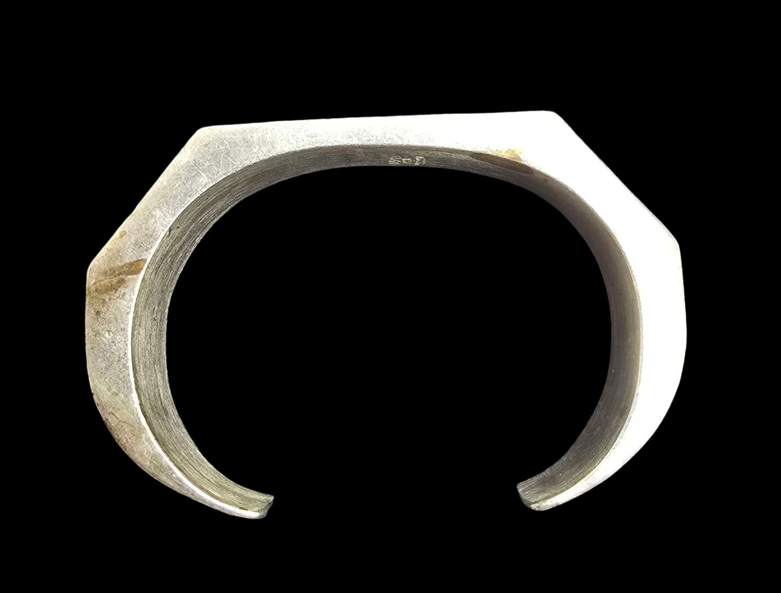 Stylish Vintage Mid-Century Modern TAXCO Mexico Sterling Silver Designer Cuff Bracelet (1 of 3)