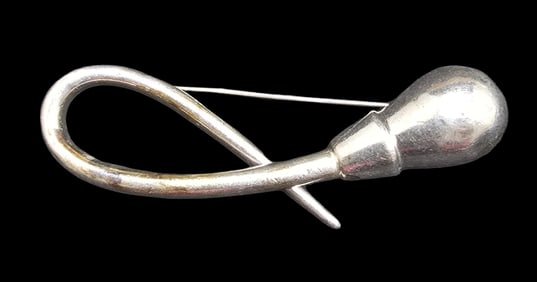 Gorgeous Vintage ZINA Sterling Silver Designer Brooch Pin