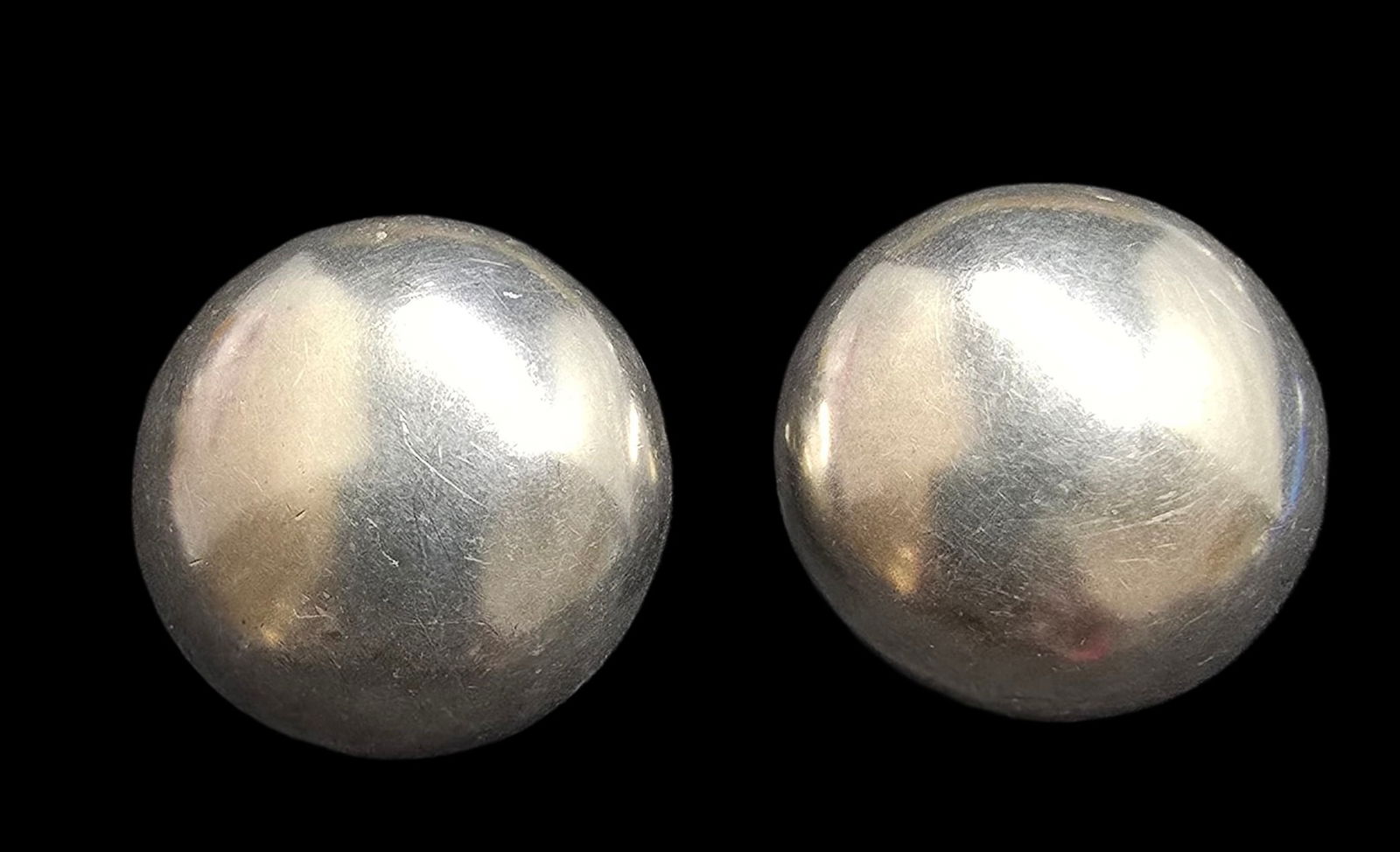 Gorgeous Vintage Mid-Century Mexican Sterling Silver Clip-On Earrings (1 of 3)