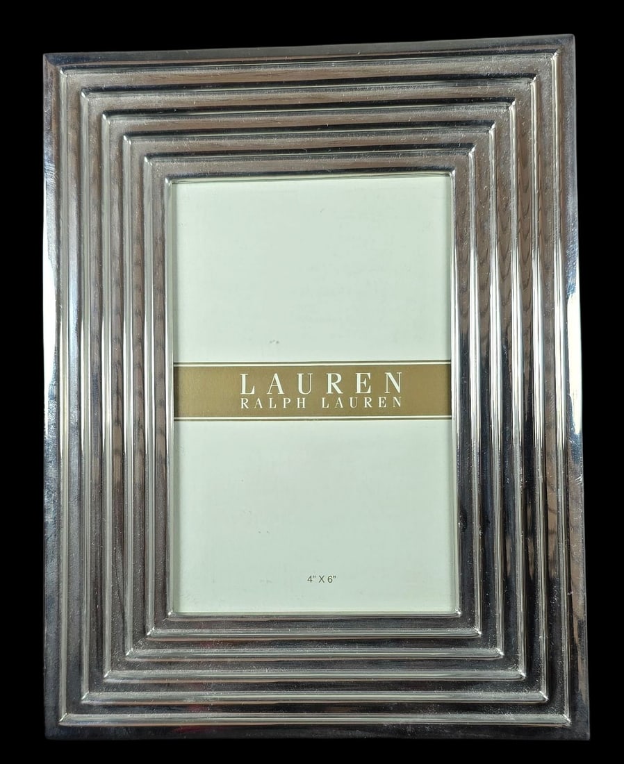 Stylish Vintage Silverplate RALPH LAUREN Picture Frame (1 of 3)