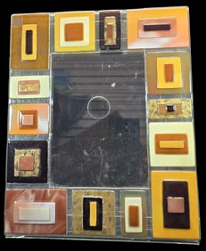 Beautiful Vintage Murano Italy Art Glass on Acrylic Frame